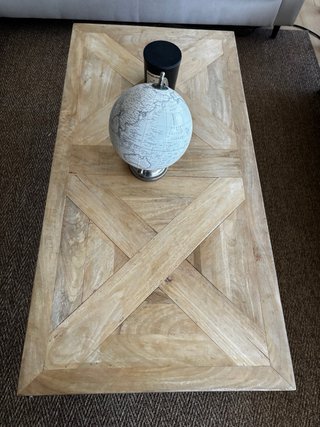 Mesa de centro Maisons du Monde madera y metal