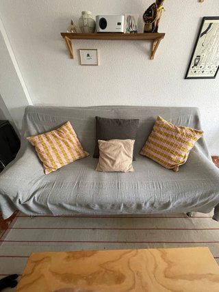 Sofá Cama gris 2 Plazas