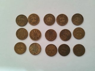 15 Monedas 1 Peseta 1944 España