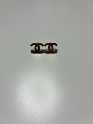 Pendientes Chanel Doble C Dorados