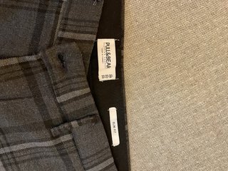 Pantalón cuadros Pull&Bear gris hombre