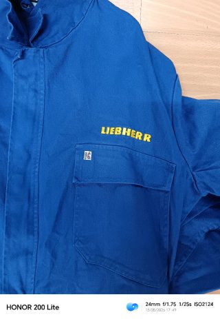 Peto de trabajo azul Liebherr XL