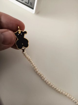 Pulsera Tous Oso Perla y oro