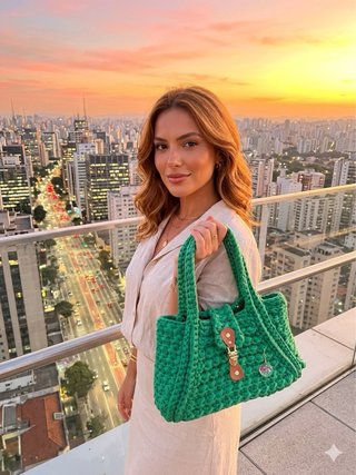 Bolso tejido a mano
