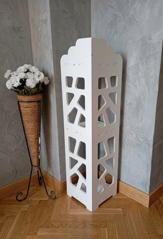 Organizzatore Angolo Bagno/Casa 3 Livelli Bianca