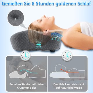 Almohada Ortopédica Homesuit Gris/Blanco
