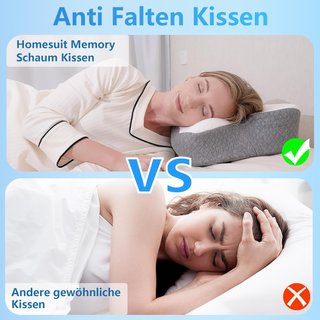 Almohada Ortopédica Homesuit Gris/Blanco