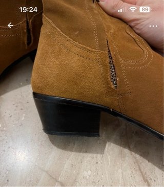 Botines ante Mango marrones