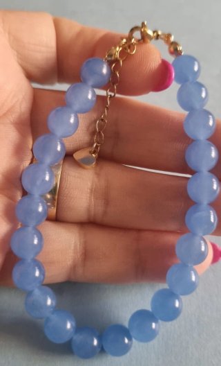 Conjunto Collar y Pulsera Piedra Natural,preciosa