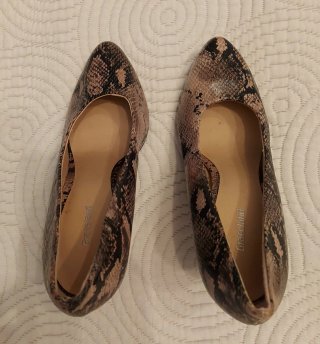 Zapatos de tacón Graceland estampado serpiente