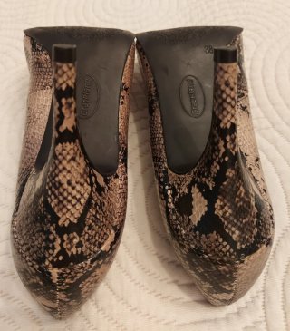 Zapatos de tacón Graceland estampado serpiente