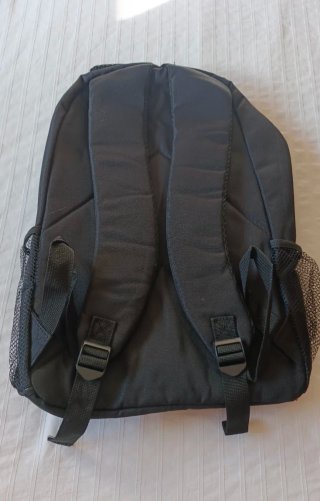Mochila Acolchada Negra Nueva