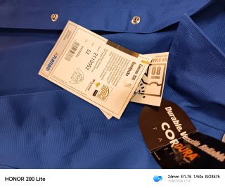 Chaqueta azul de trabajo