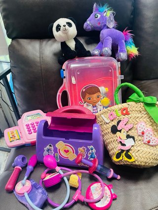 Lote Juguetes Niña y Carrito Muñecas
