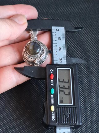 Colgante Vintage Plata Ley 925 Labradorita