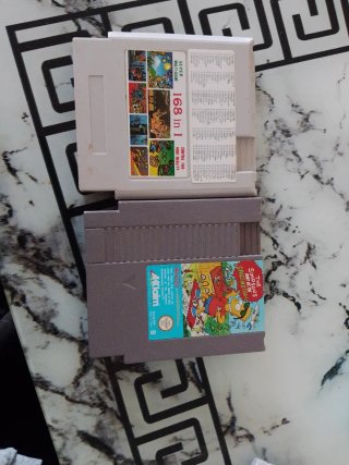 Cartuchos Nintendo NES 168 en 1 y Simpsons