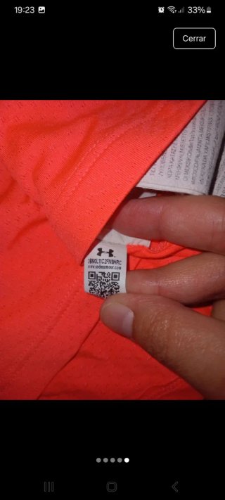 Camiseta Under Armour Naranja Deportiva Mujer