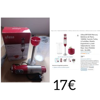 Batidora de mano Ufesa BP3500 Mercury