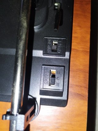 Giradischi Bluetooth Marrone e Nero