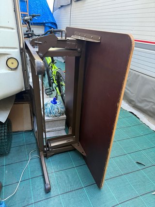 Mesa plegable sterckeman para caravana de 75 x 85