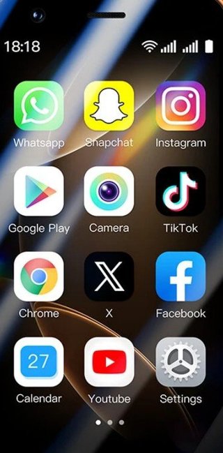 Mini Móvil XS18Pro Android 9 2GB 16GB Dual SIM