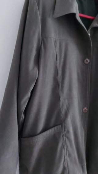Chaqueta antelina forrada XL