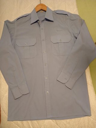 Camisa uniforme vigilante/conserje azul