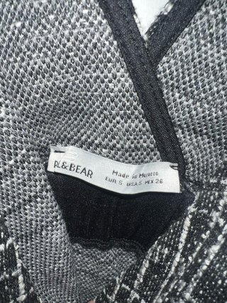 Vestido Peto Cuadros Pull&Bear
