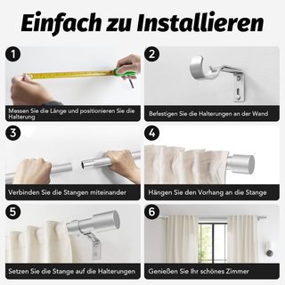 Barras Cortina Dobles Extensibles Plata