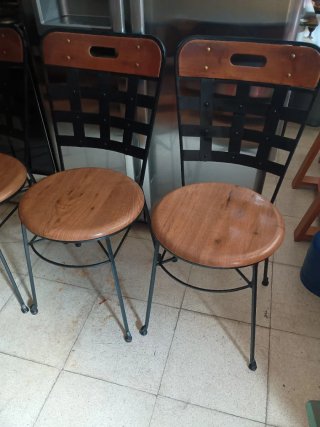 Sillas Aranjuez Hierro Fundido y Madera
