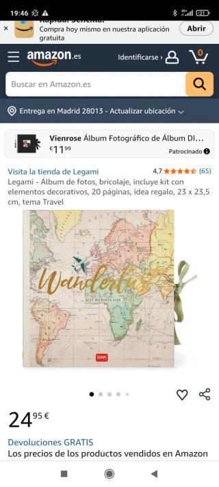 Álbum de fotos Wanderlust Legami