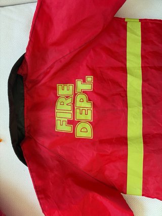 Disfraz Bombero Niño T 6años Casco y Accesorios