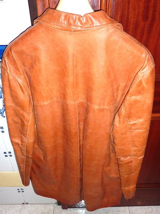 Casaco American Leathers Castanho Genuíno