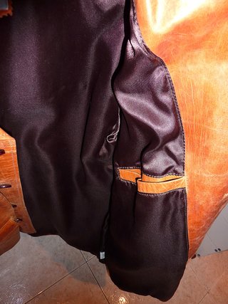 Casaco American Leathers Castanho Genuíno
