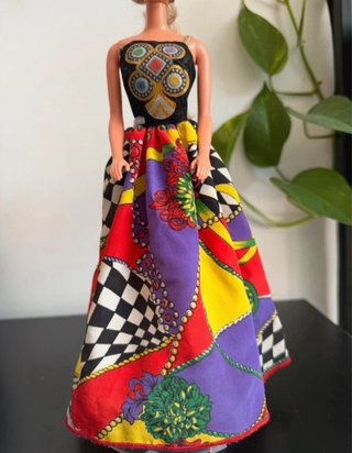 Set di 5 vestiti originali per bambole Barbie anni '90