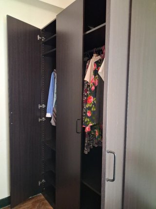Armarios IKEA color wengué