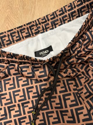 Bañador Fendi Hombre Marrón y Negro