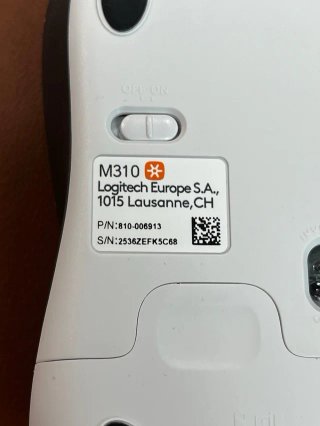 Ratón Inalámbrico Logitech M310 2.4 GHz#FK5C68