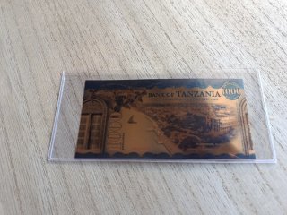 Billete Oro 1000 Chelines Tanzania 2021