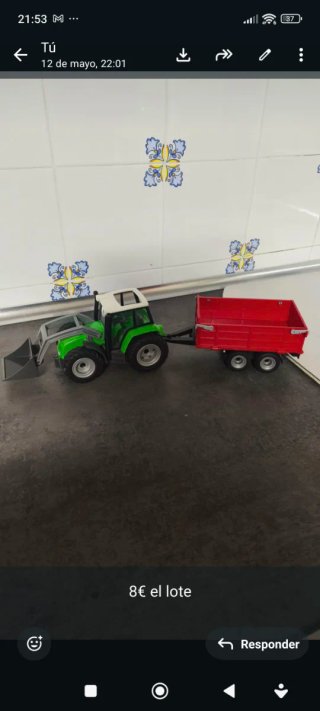 Tractor y remolque Playmobil