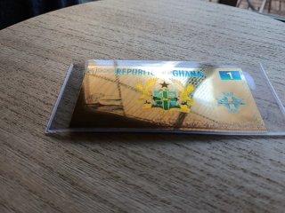 Billete 1 Cedi Ghana Oro