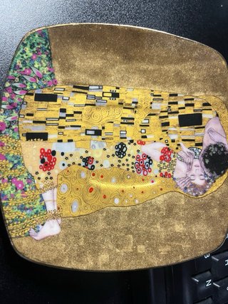 Taza y Plato Gustav Klimt El Beso