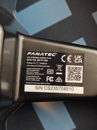 Volante Fanatec CSL P1 V2 QR2 Lite como nuevo