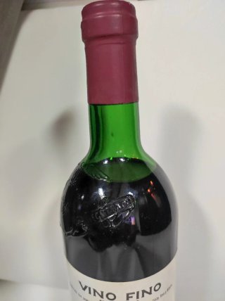 Botella vacía Vega Sicilia Único 1973