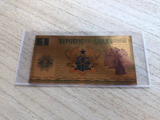 Billete Oro 1 Cedi Ghana 2022