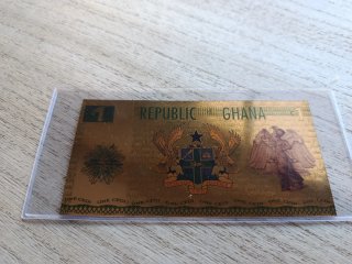 Billete Oro 1 Cedi Ghana 2022
