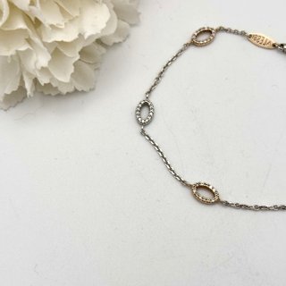 Pulsera de oro 18kt con circonitas