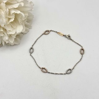 Pulsera de oro 18kt con circonitas