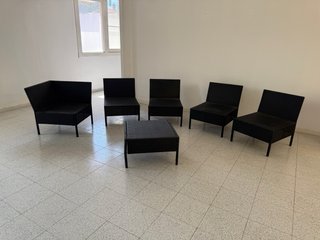 Conjunto Lounge: 5 Sillones y 1 Mesa estilo Ratán