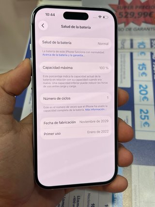 IPHONE 15 AZUL 256GB SALUD 100%